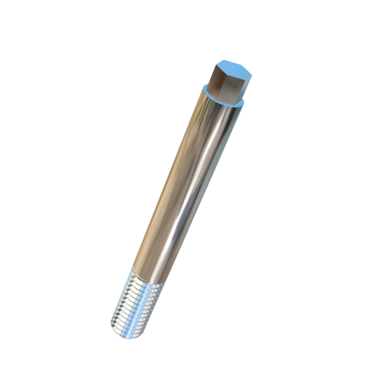 Titanium 1-1/2-4 X 12.06 inch Allied Titanium Hex Head Bolt (No Dimple) with ACME-2G Threads